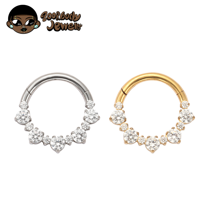Septum Clicker Ring - ASTM F136 Titan Daith Clicker Nasenring