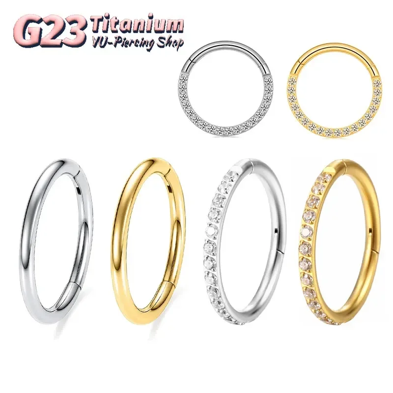 Septum Clicker Ring - G23 Titan Nasenring 14G 16G 18G