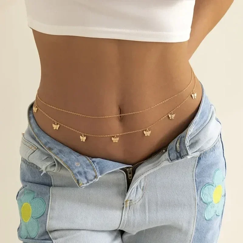 Body Jewelry Outfit - Neue Charme Sexy Doppel Schicht Schmetterling