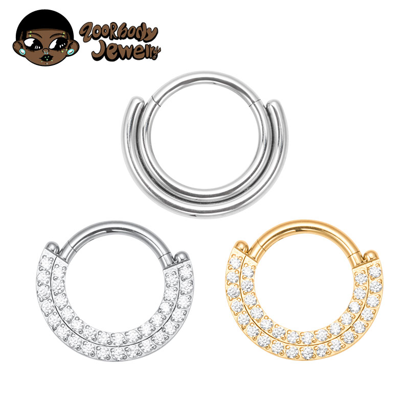 Septum Clicker Ring - ASTM F136 Titan Clicker Septum Nasenring