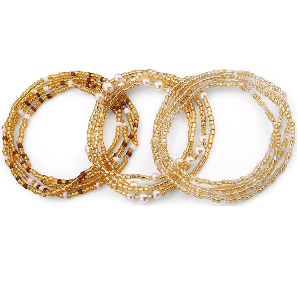 Body Jewelry Outfit - Taillenperlen für Frauen, Bauchketten, elastische Ketten,