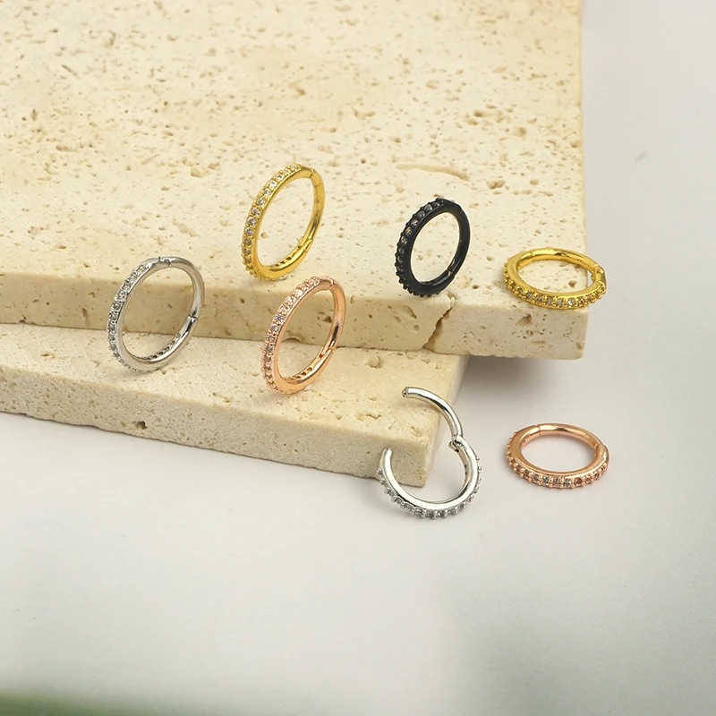 16G Klarer CZ Nasenring Hoop a – Septum Clicker Ring Bewertung und Preis