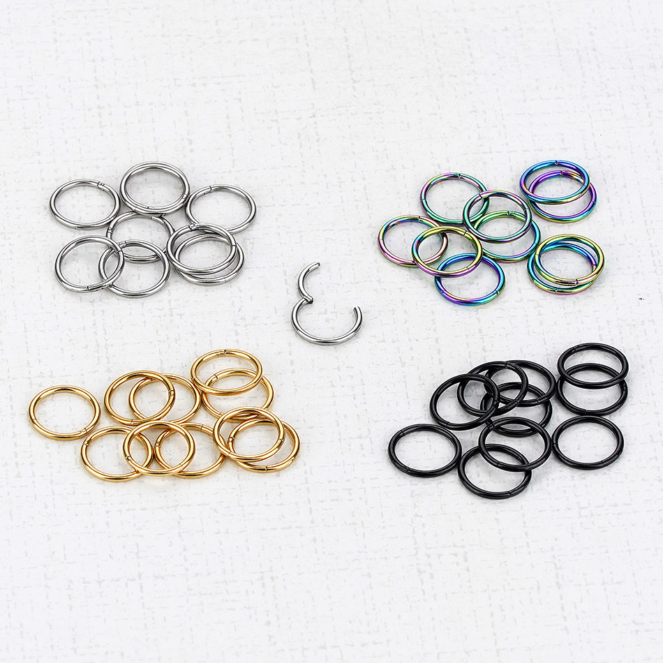 1 Stück G23 Titan Klappsegment – Septum Clicker Ring Bewertung und Preis