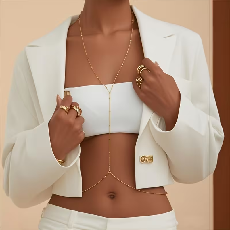 Modische Einfache Perlenkette  – Body Jewelry Beach Bewertung und Preis