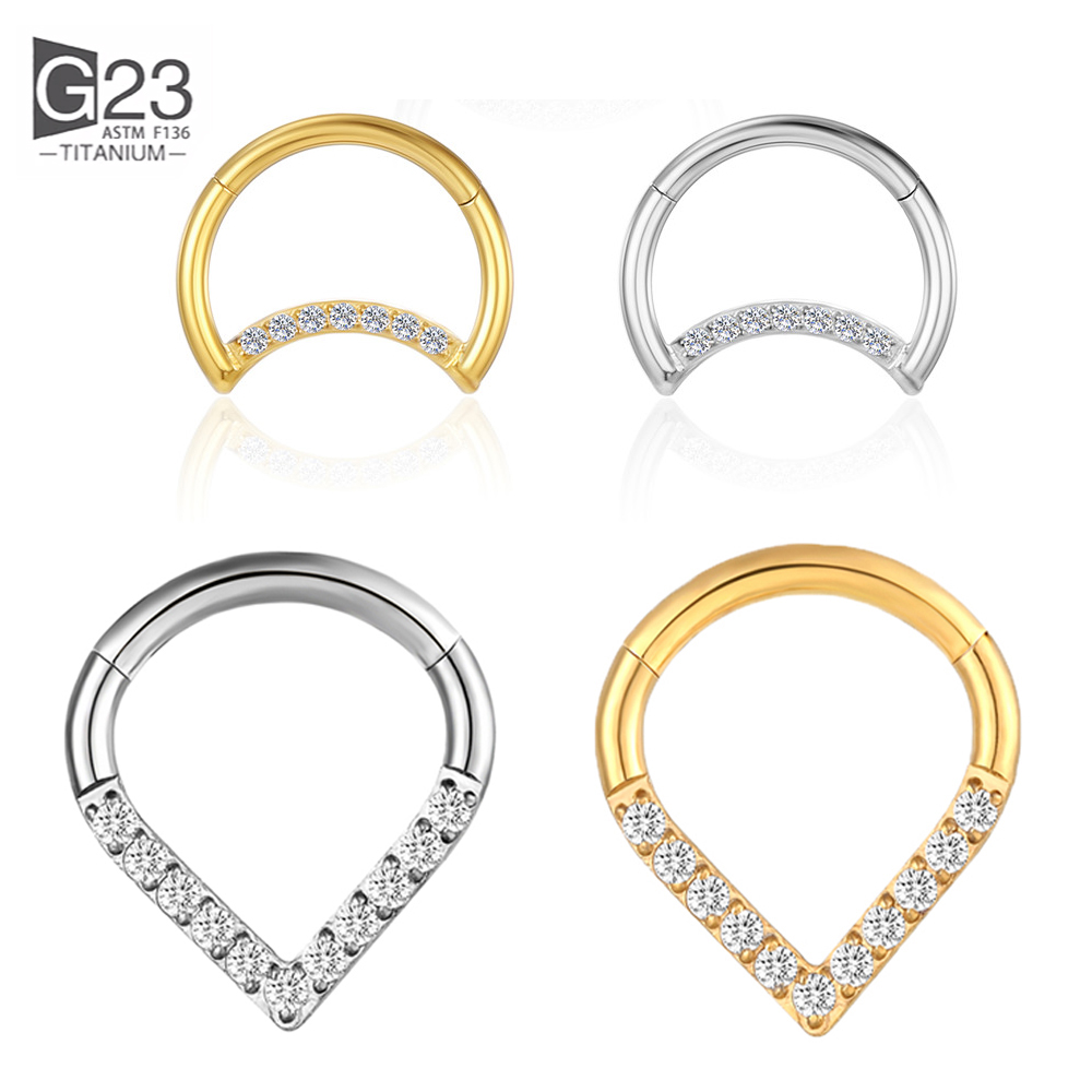 F136 Titan Scharnier Tropfen S – Septum Clicker Ring Bewertung und Preis