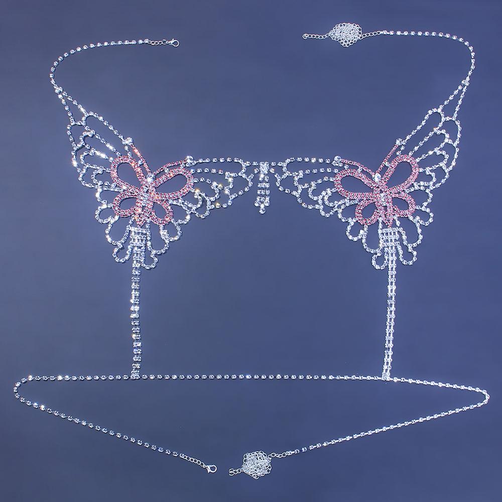Sexy Schmetterling Strass Kett – Body Jewelry Lot Bewertung und Preis
