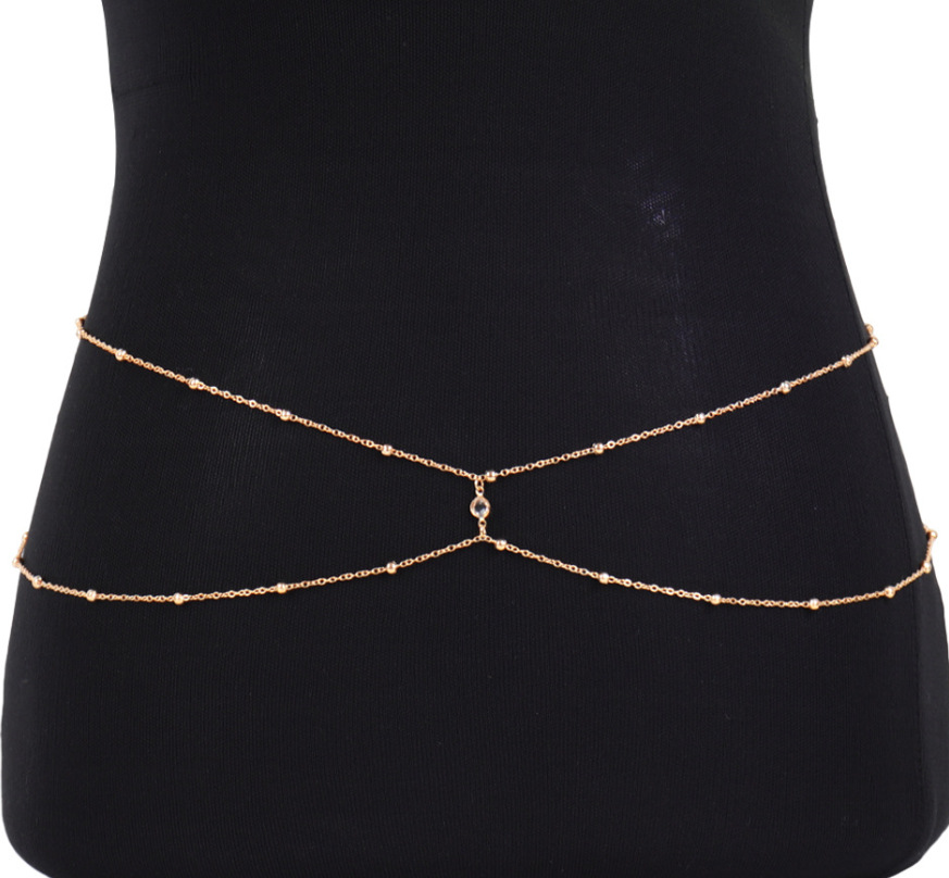 Klare Strass Perlen Bauch kett – Body Jewelry Outfit Bewertung und Preis