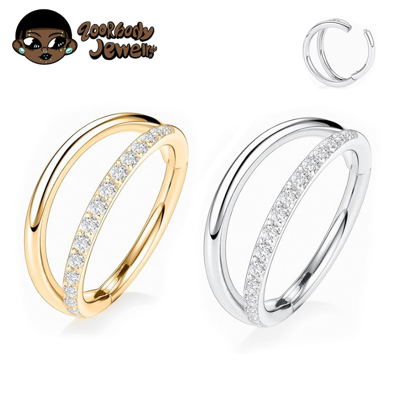 ASTM F136 Titan 16G Mond Nasen – Septum Clicker Ring Bewertung und Preis