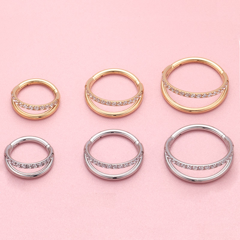 ASTM F136 Titan 16G Mond Nasen – Septum Clicker Ring Bewertung und Preis