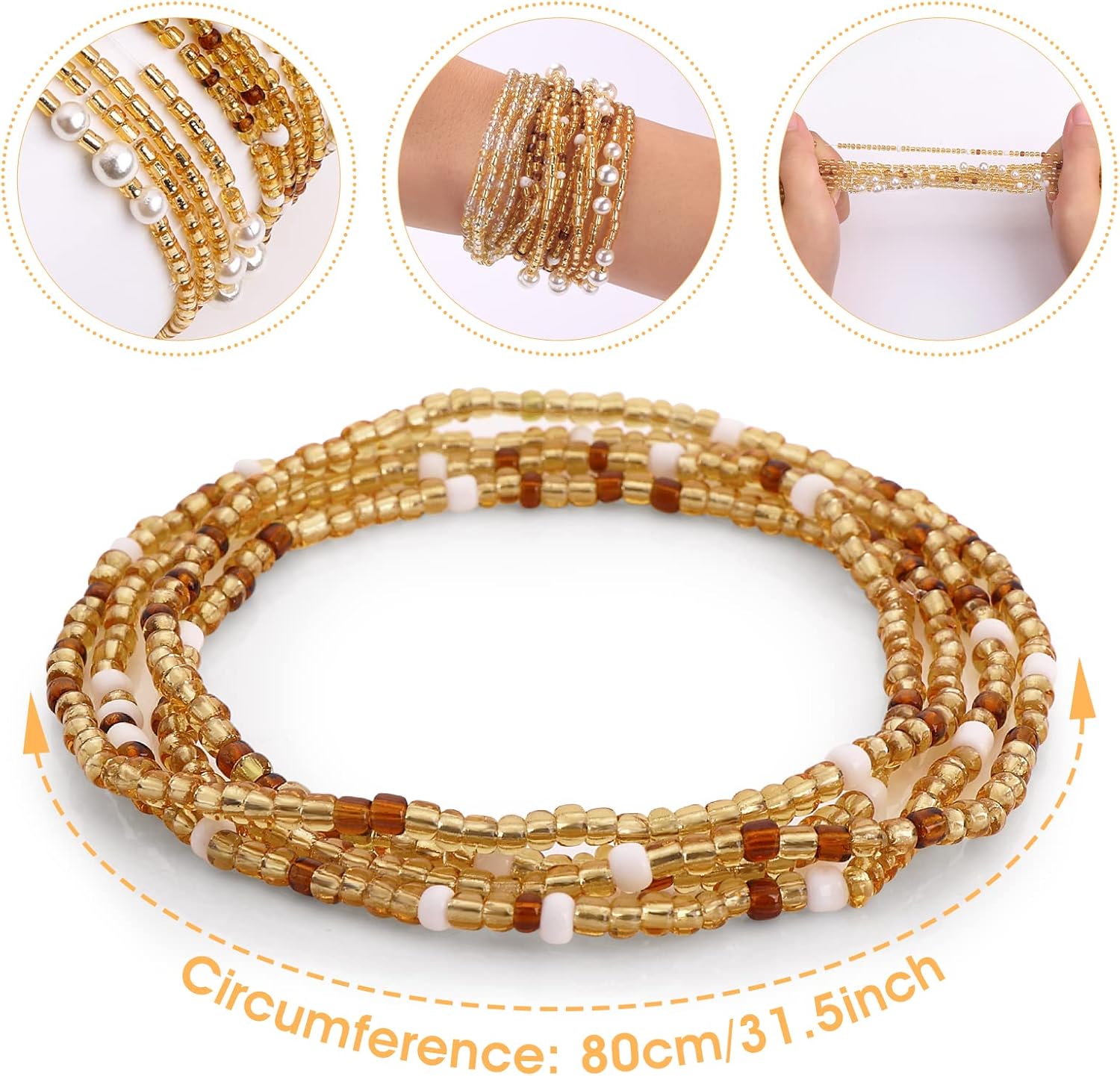 Taillenperlen für Frauen, Bauc – Body Jewelry Outfit Bewertung und Preis