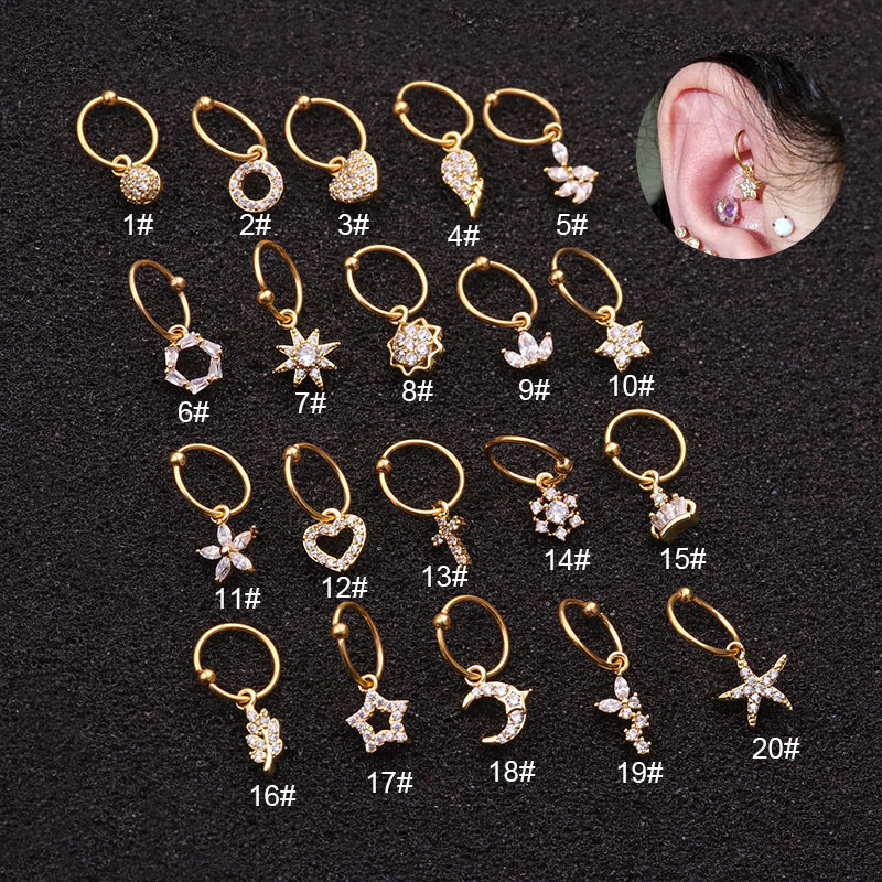 1Pc Universal ring Hoop earrin – Body Jewelry Universe Bewertung und Preis