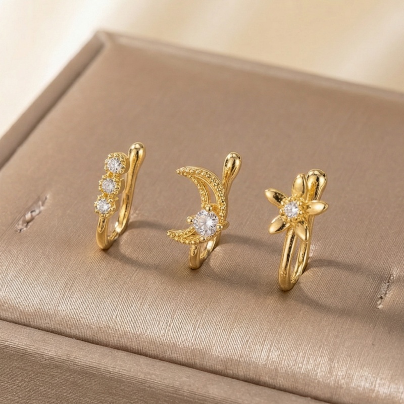 3-teiliges Retro-Luxus-Nasenkl – Body Jewelry Lot Bewertung und Preis