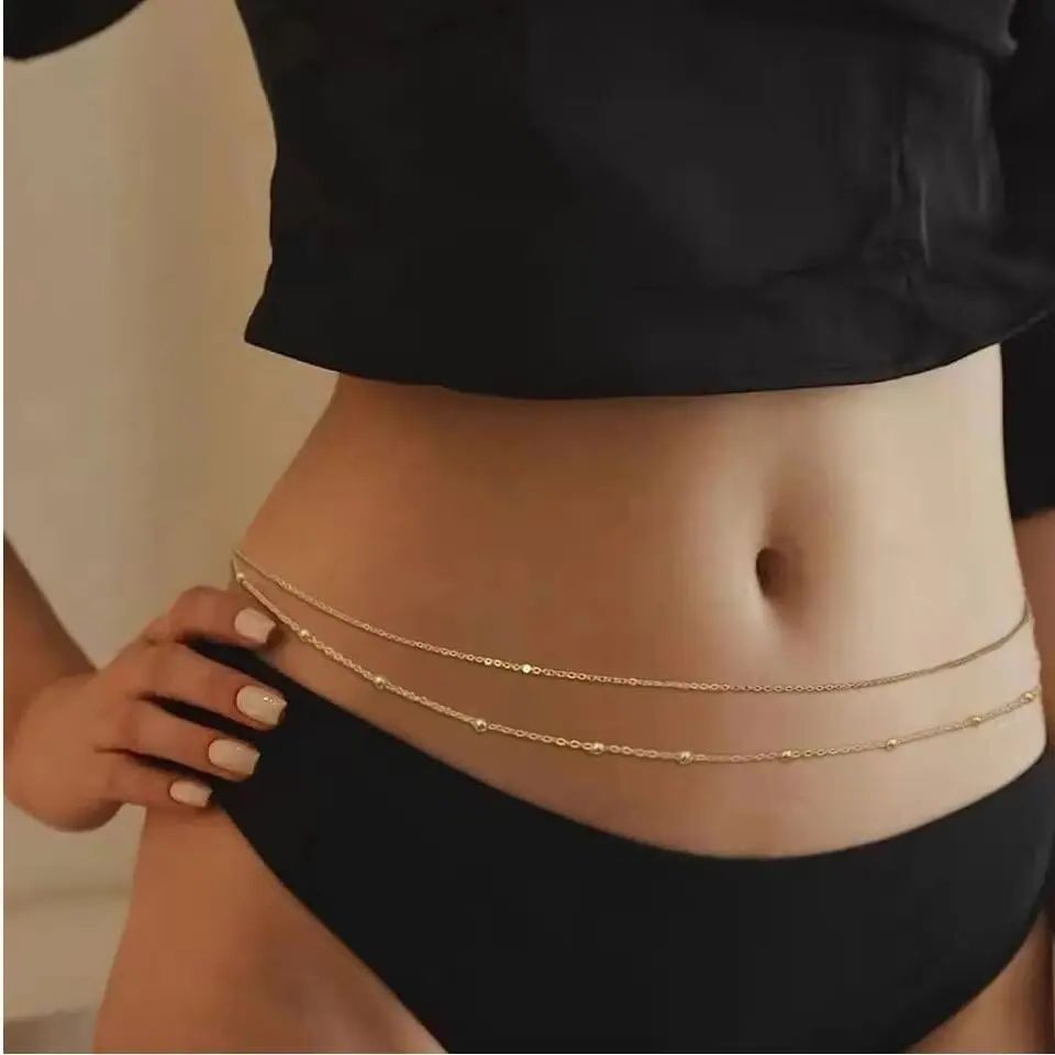 HipHop Doppelschichten Bauchke – Body Jewelry Outfit Bewertung und Preis