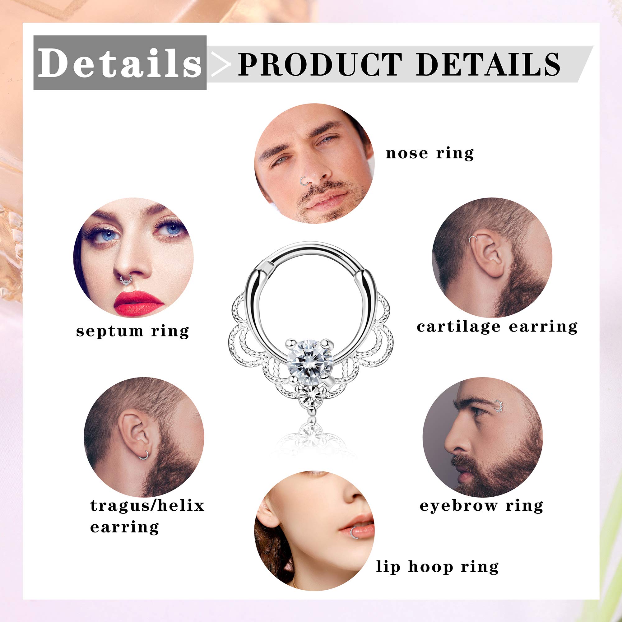 Drperfect 16G Septum Clicker R – Septum Clicker Ring Bewertung und Preis
