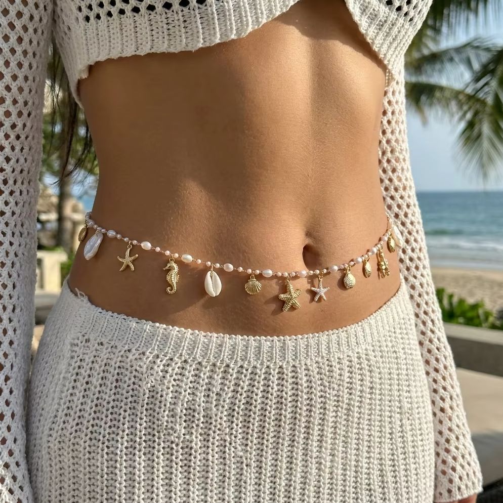 Böhmische Muschel-, Seestern-  – Body Jewelry Outfit Bewertung und Preis