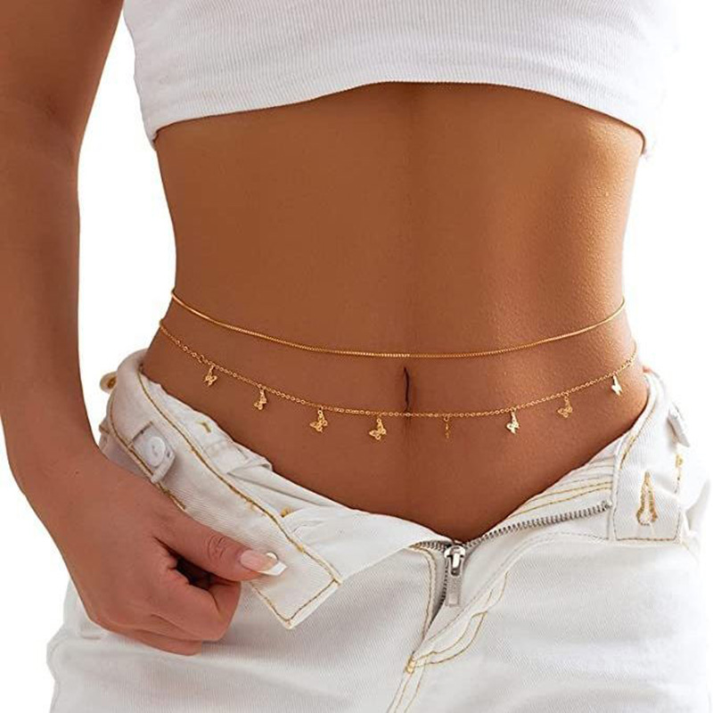 Mode einfache Doppels chicht P – Body Jewelry Outfit Bewertung und Preis