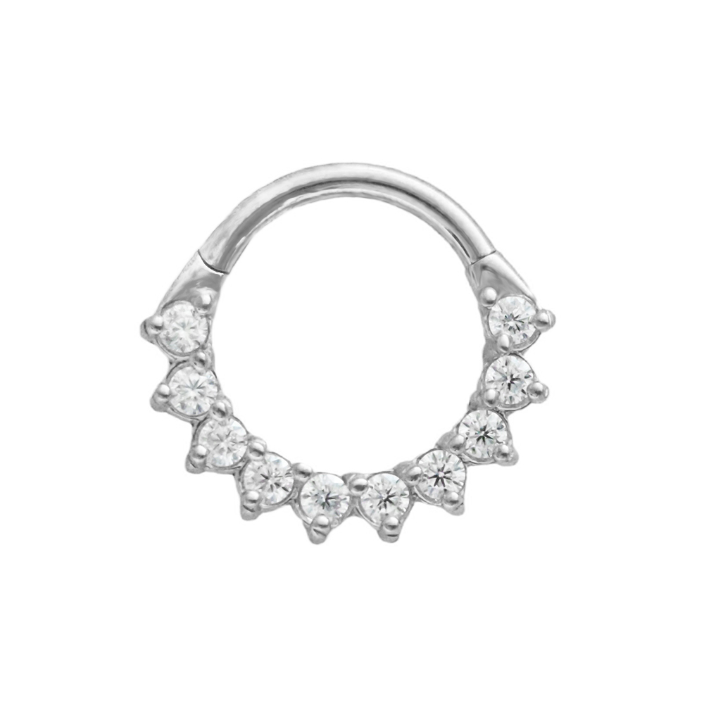 Trapez CZ Septum 100 % 316L Ch – Septum Clicker Ring Bewertung und Preis