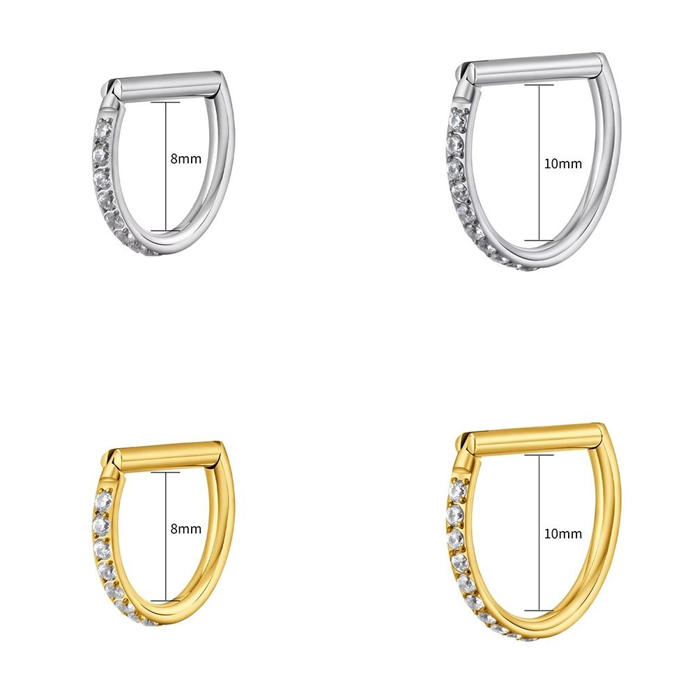 ASTM F136 Titan Septum Ring CZ – Septum Clicker Ring Bewertung und Preis